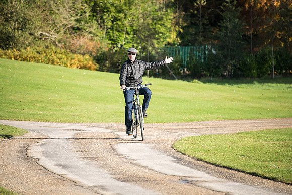 Sean biking the country side